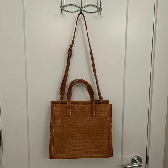Streetlevel camel brown tote/work bag - Picture 2 of 6